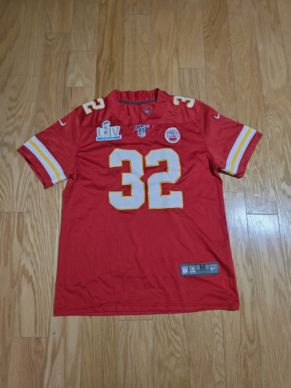 Tyrann Mathieu #32 Kansas City Chiefs Super Bowl LIV Men's Jersey Red Size M